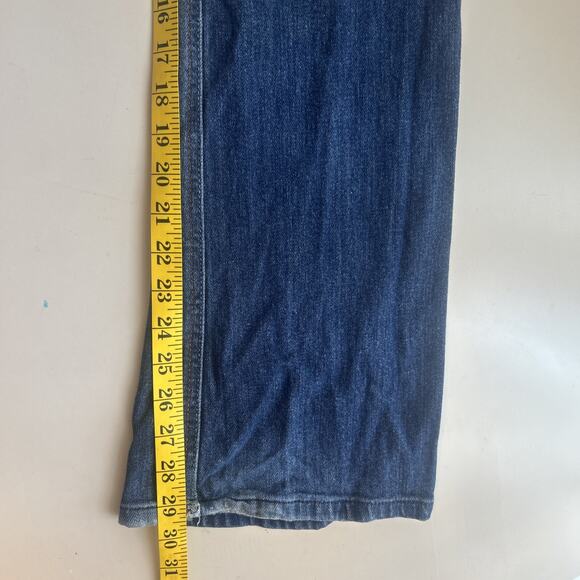 Roxy Jeans Sunset Beach Flare Fit Blue Denim Distressed Juniors Size 7 Low Rise - Picture 16 of 16